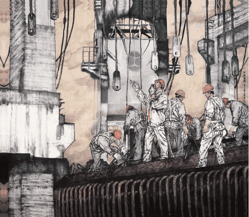 火热年代-205×176cm--蔡-超