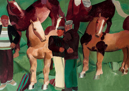 纵情之马（油画）220×300cm-2020年-赵培智