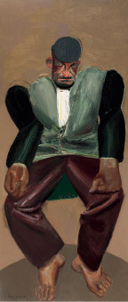 光脚的人（油画）210×90cm-2020年-赵培智