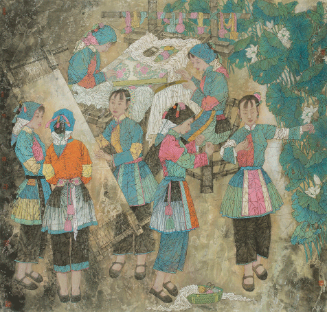 苏-绣-188×178cm-2014年-徐惠泉