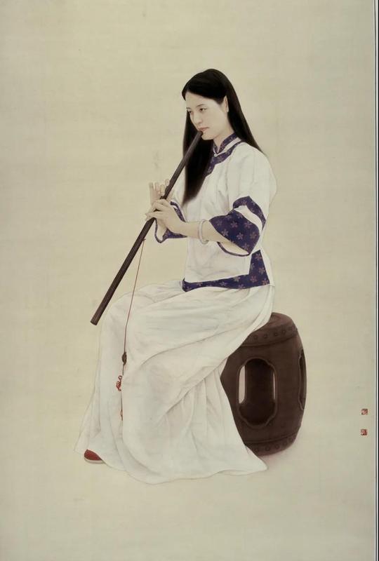 《停云》纸本 工笔 149cmx89cm7