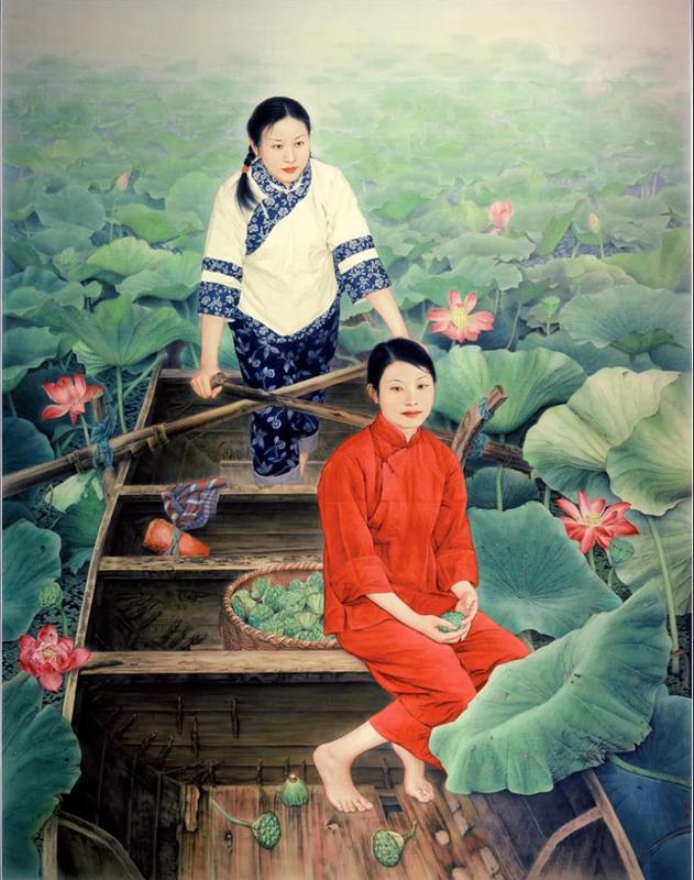 《红莲》245cm×189cm入选第四届北京国际双年展11
