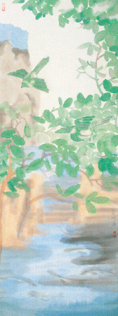 清清的小河-135×35cm-2010年-田黎明