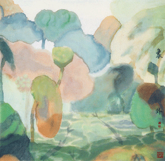 清-辉-46×46cm-1996年-田黎明