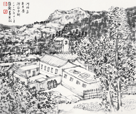 顾家台写生之一2019年-赵-卫