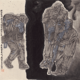陇南旧忆之一-68×68cm-2020年-杨晓阳