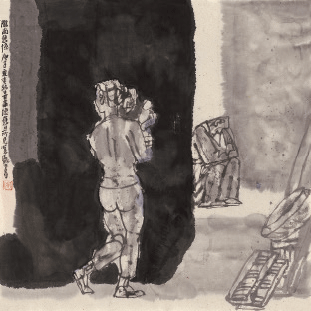 陇南旧忆之三-68×68cm-2020年-杨晓阳