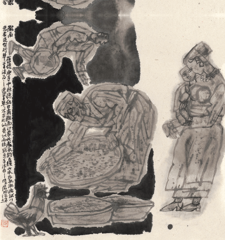 陇南旧忆之四-68×68cm-2020年-杨晓阳