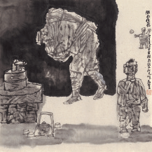 陇南旧忆之五-68×68cm-2020年-杨晓阳
