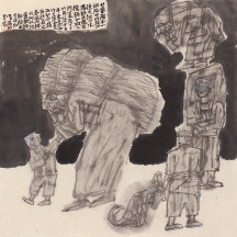 陇南旧忆之六-68×68cm-2020年-杨晓阳