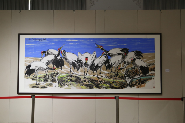 朱法鹏作品《听泉》