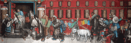 前世今生-163×487cm-2020年-史国良