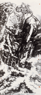 凝固的山-330×149cm-2015年-纪连彬