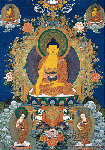 释迦牟尼（布面,矿物质颜料）95×75cm-2005-2006年-娘-本-中国美术馆藏