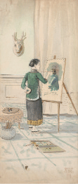 绘影图-33×14cm-1918年-张光宇