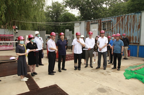 宋铁健一行到御京花园南区项目工地实地调研汛期在施基坑工程