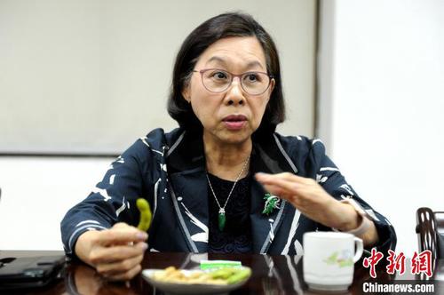 年逾七旬的女台商黄廖美淑说，她已在大陆接种第二剂新冠疫苗。　张金川 摄