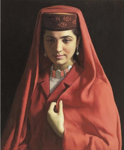 靳尚谊《塔吉克新娘》（油画） 1984 中国美术馆藏