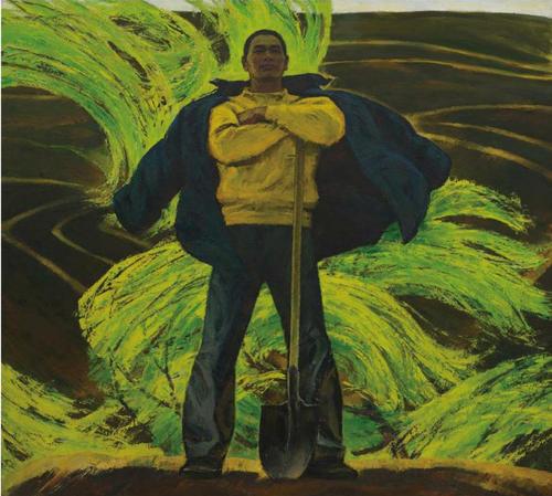 詹建俊《潮》（油画） 1984 中国美术馆藏