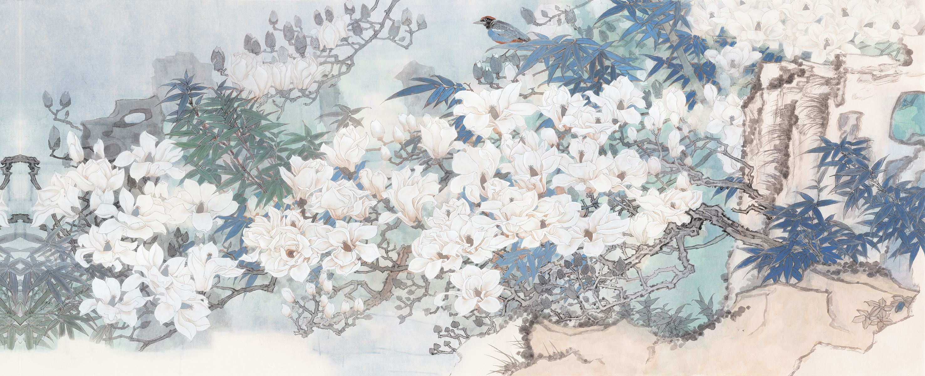 静谧与苍茫的张力 ——莫晓松与他的工笔花鸟画