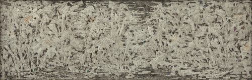 何语凡心（蛋壳、螺钿、大漆、金属粉）180x60--2013年-陈涵