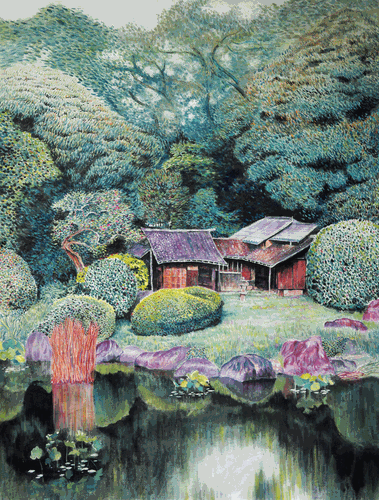 林中幽寂--97x130cm-2021-郑烨