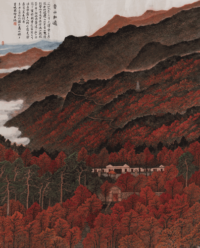 香山红遍-240x200cm-2021年--崔晓东