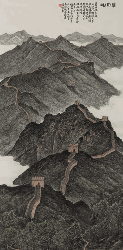 慕田峪-99x200cm-2020年-崔晓东