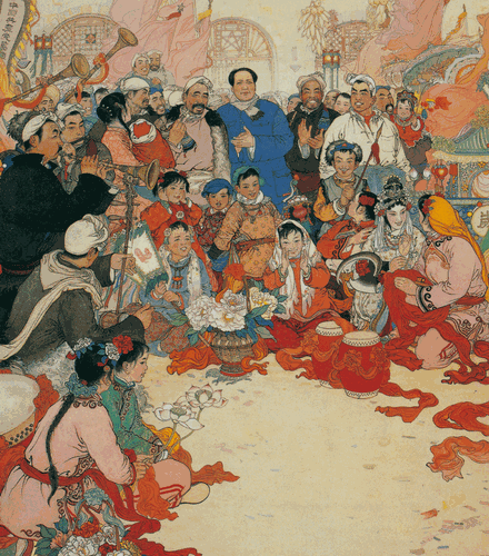 同欢共乐-128×91.5cm-1962年-刘文西