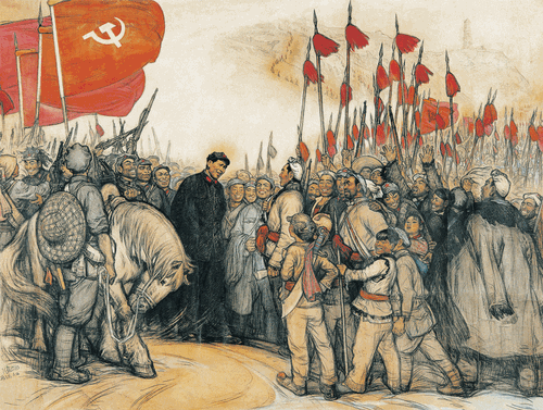 毛主席到达陕北-138×184cm-1964—1965年-刘文西