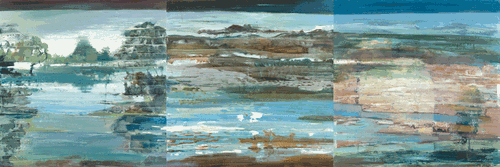 行之四（油画）100×100cm×3-2020年-文祯非