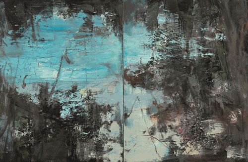 行之五（油画）120×80cm×2-2020年-文祯非