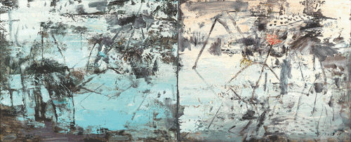 行之七（油画）80×200cm-2019年-文祯非