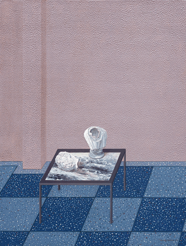 大胡子叔叔（布面综合材料）80×60cm-2012年-黄一山