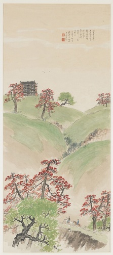《羊城春色》 1928年 119.3×52.1cm 纸本设色 中国美术馆藏 居若文女士捐赠