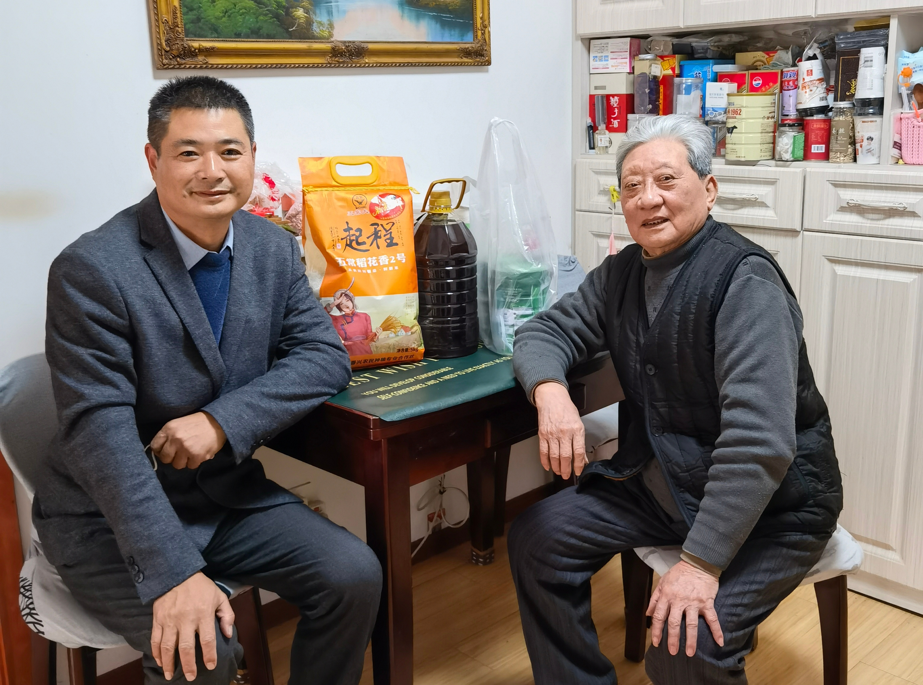 民革马鞍山市花山二支部专程赴蚌埠慰问老党员