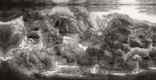圣-湖-68×136cm-2004年-纪连彬
