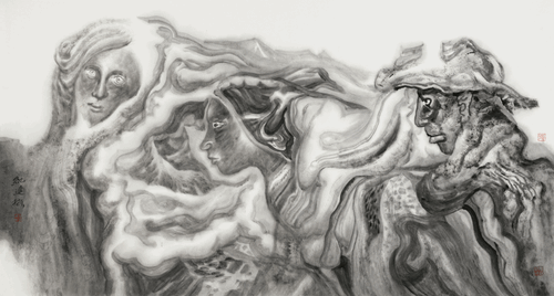 三-友-96×177cm-2021年-纪连彬