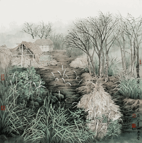 林深鸟唤人-68×68cm--2015年-陈危冰