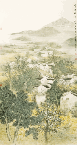 青山澹冶-180×97㎝-2012年-陈危冰