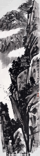 乡山暮霭-94×366cm-2021年-徐-里