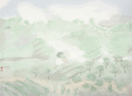 东-岭-35×46cm-2016-年-田黎明