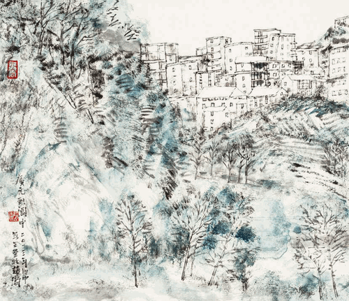 广元到阆中-45×53cm-2015-年--赵-卫