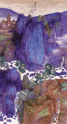 晴峦暖阁-180×97cm-2019-年--牛克诚