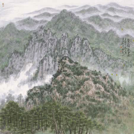 苍岭无尽-50×50cm-2021-年--李-翔