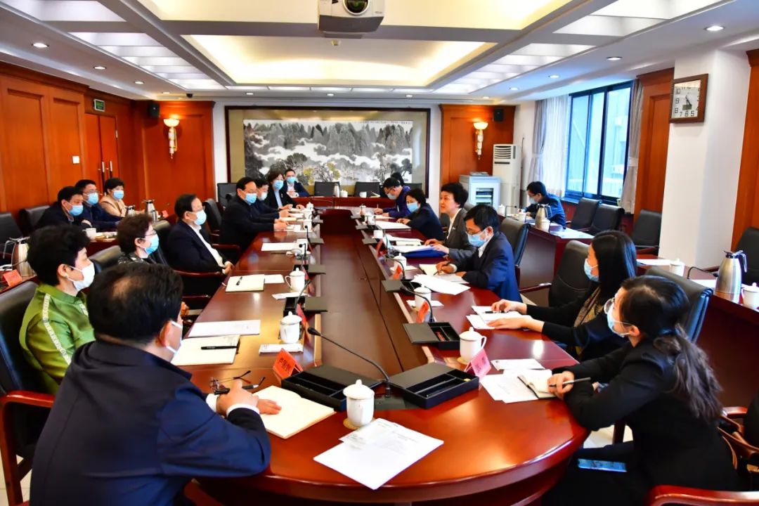 中共中央统战部副部长陈旭一行走访致公党中央机关