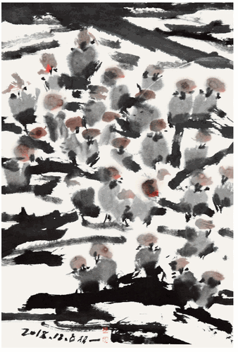山水十五-50×30cm-邹本虹