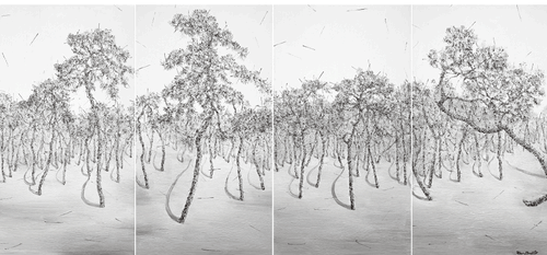 林中路3（布面油画）184×84cm-2018年-范-勃