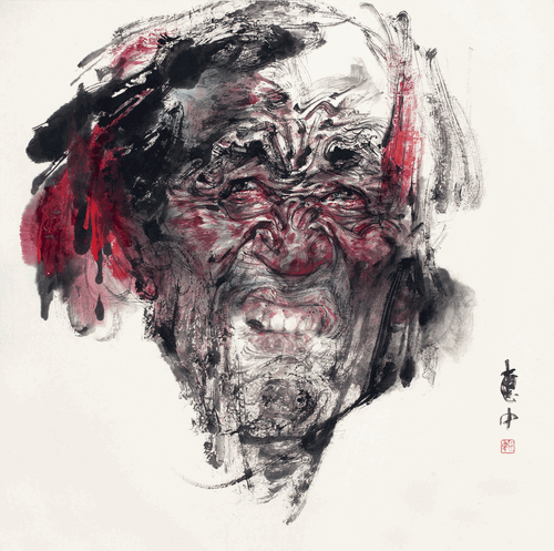 康巴汉子之一-94×92cm-2019年-任惠中
