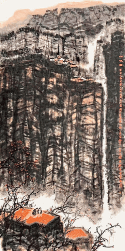 晒秋图240×120cm--马新林